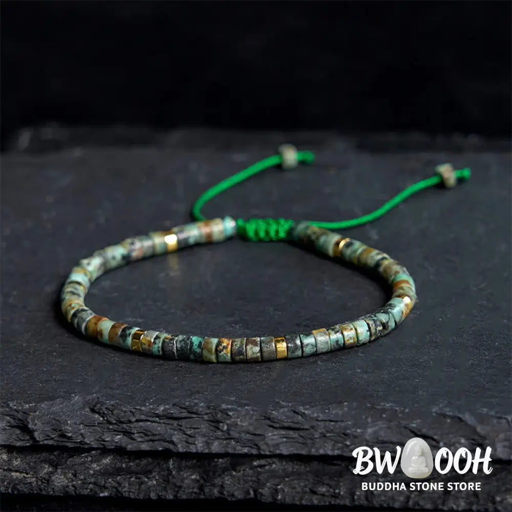 Buddha Stones Turquoise Purification Spacer Bead Bracelet - BWOOOH - Turquoise (Wrist Circumference 17-25cm) - Bracelet