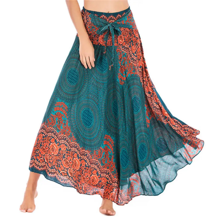 BWOOOH Two Style Wear Bohemian Compass Rose Flower Lace-u