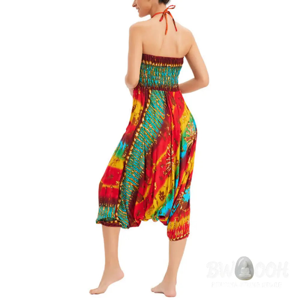 BWOOOH printed harem pants - Two Style Wear Gradient Colorful Loose S