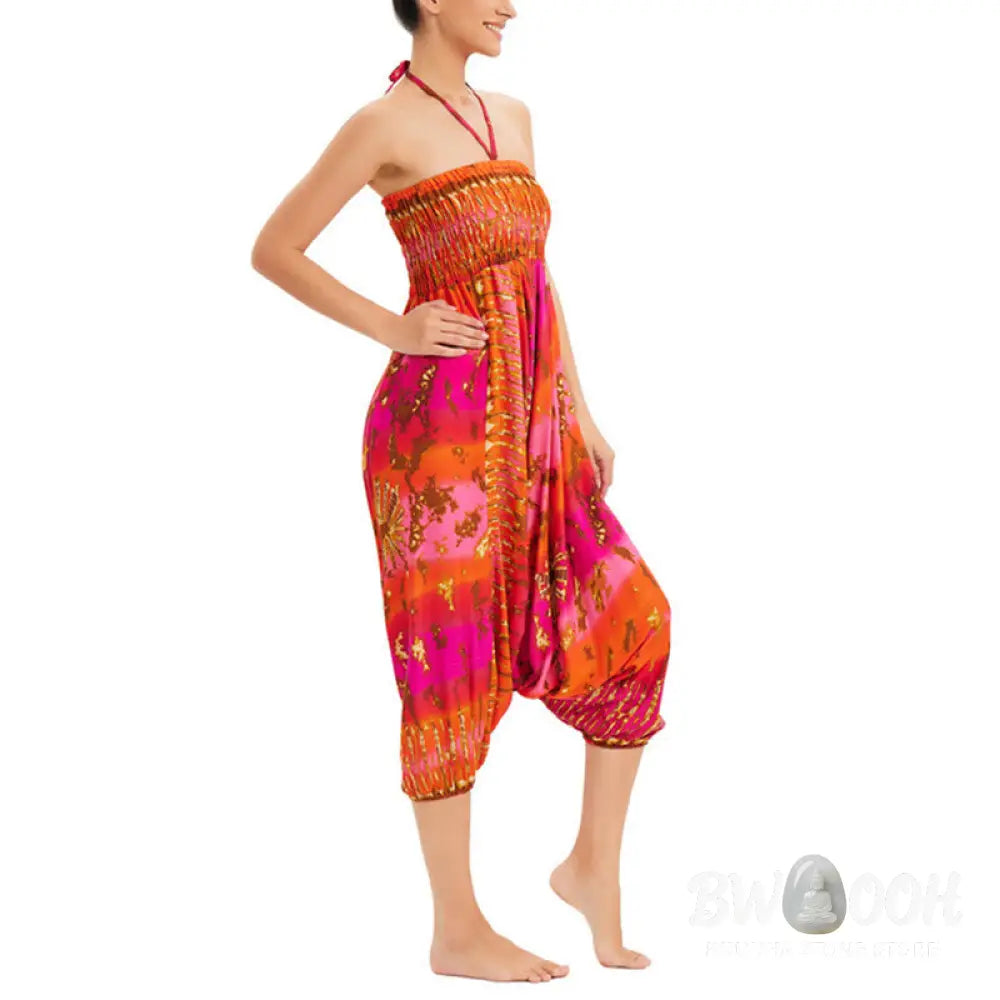 BWOOOH printed harem pants - Two Style Wear Gradient Colorful Loose S