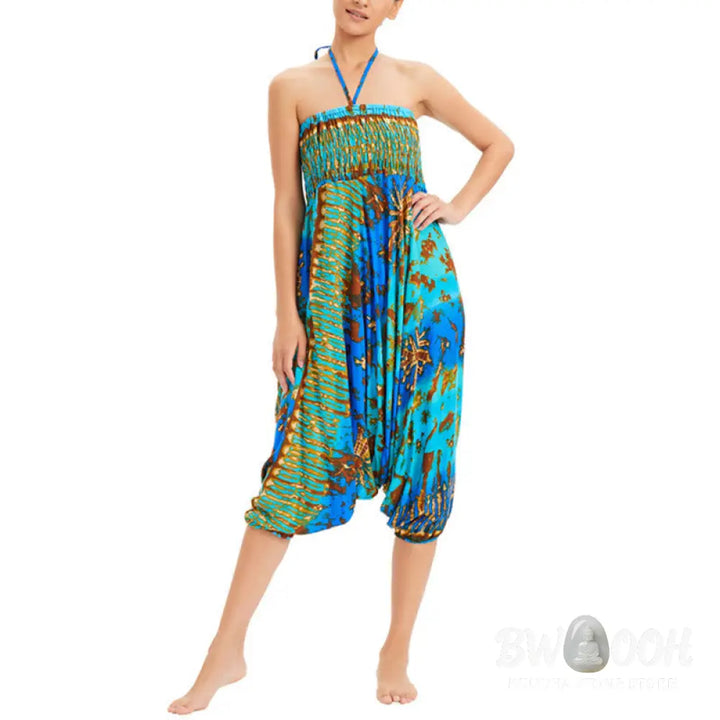 BWOOOH printed harem pants - Two Style Wear Gradient Colorful Loose S
