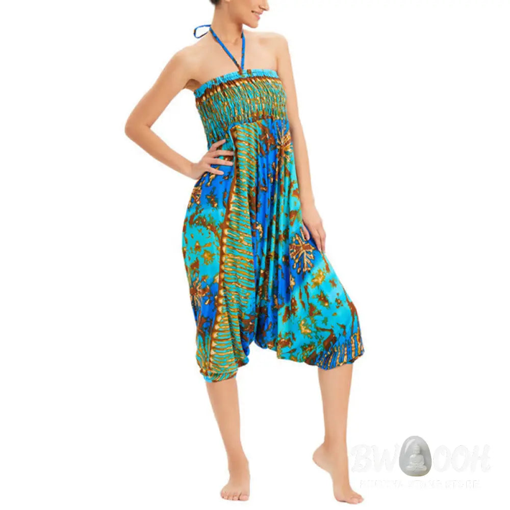 BWOOOH printed harem pants - Two Style Wear Gradient Colorful Loose S