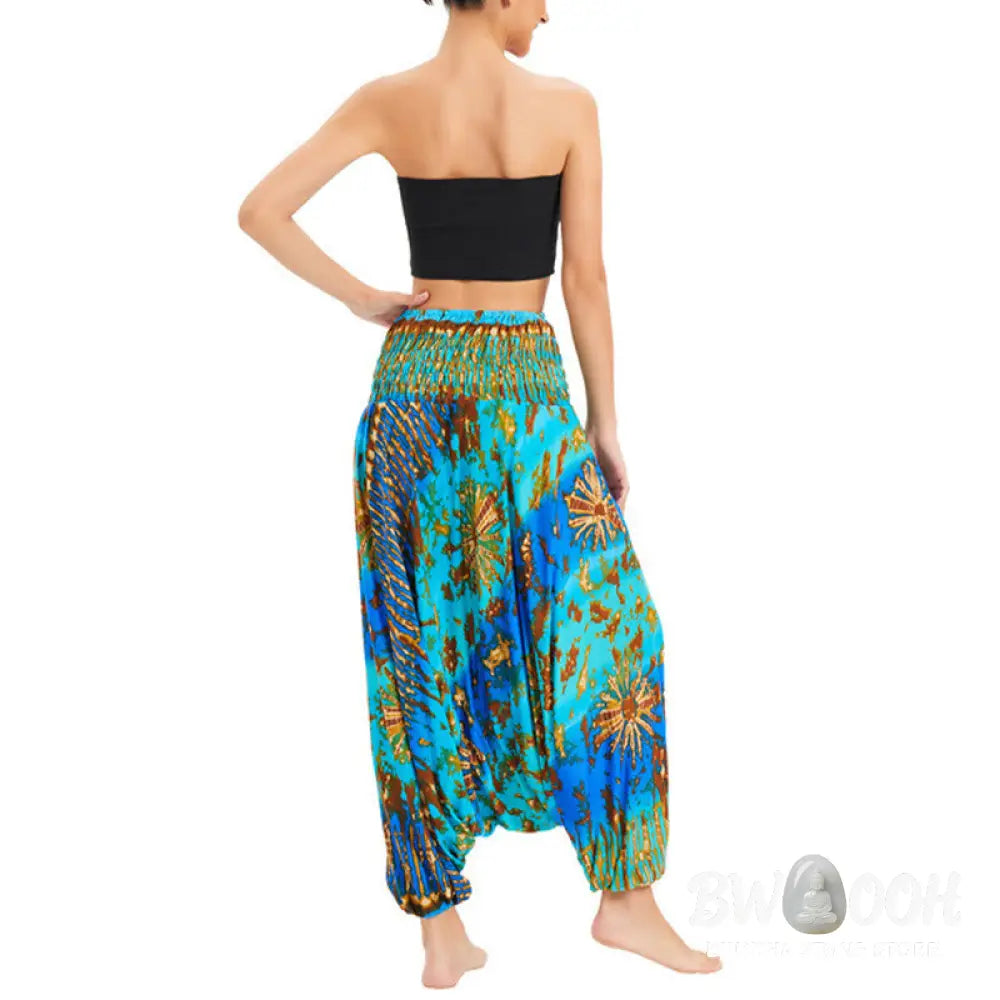 BWOOOH printed harem pants - Two Style Wear Gradient Colorful Loose S