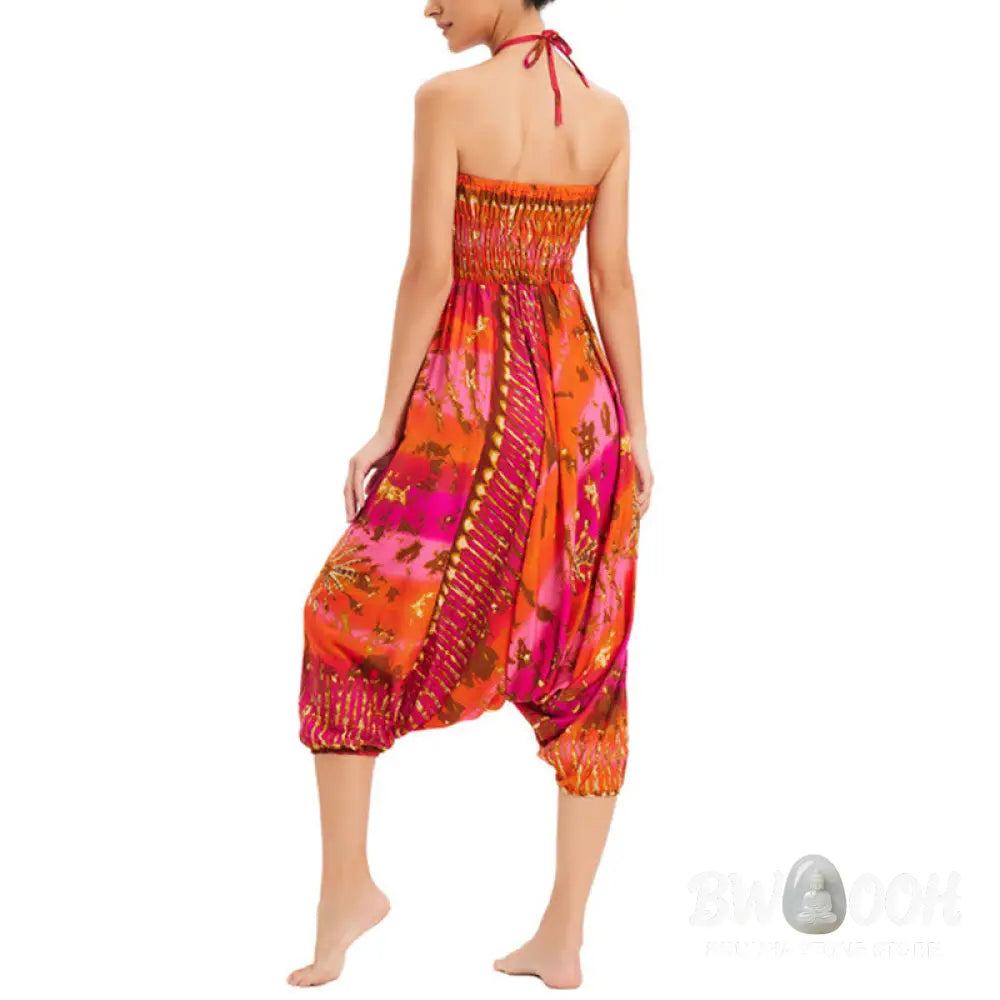 BWOOOH printed harem pants - Two Style Wear Gradient Colorful Loose S