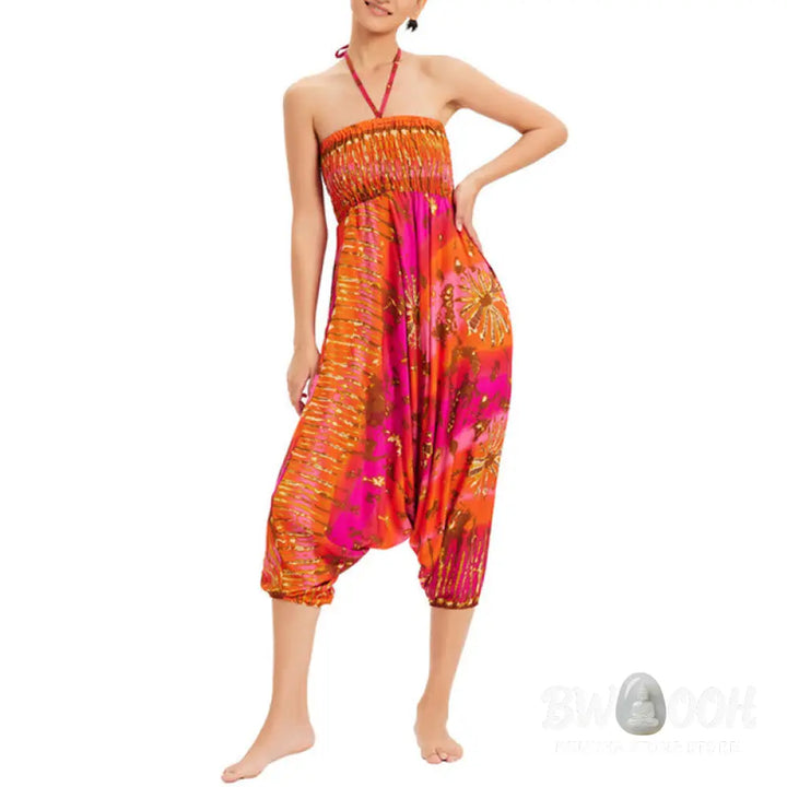 BWOOOH printed harem pants - Two Style Wear Gradient Colorful Loose S