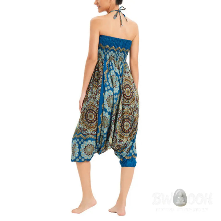 BWOOOH mandala print harem pants - Two Style Wear Mandala Flower Pattern Lo