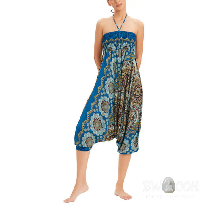 BWOOOH mandala print harem pants - Two Style Wear Mandala Flower Pattern Lo