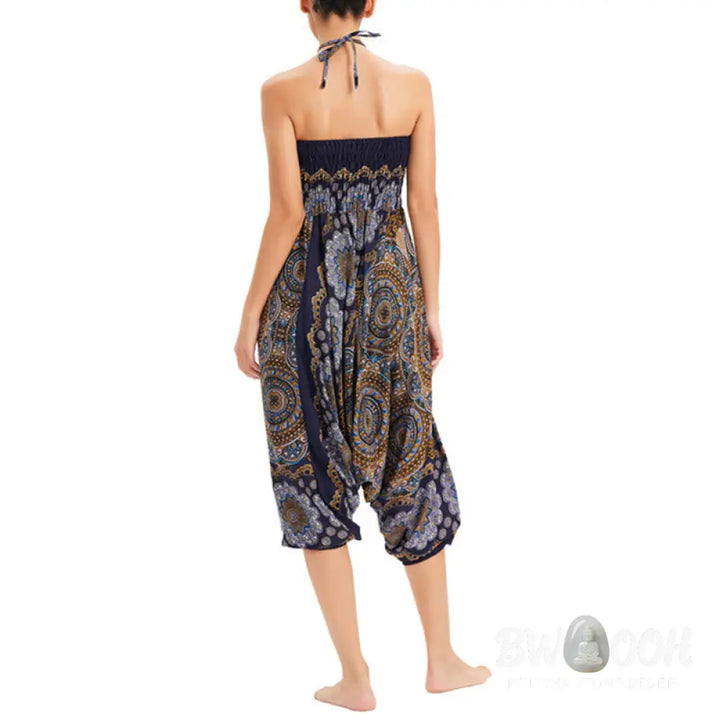 BWOOOH mandala print harem pants - Two Style Wear Mandala Flower Pattern Lo