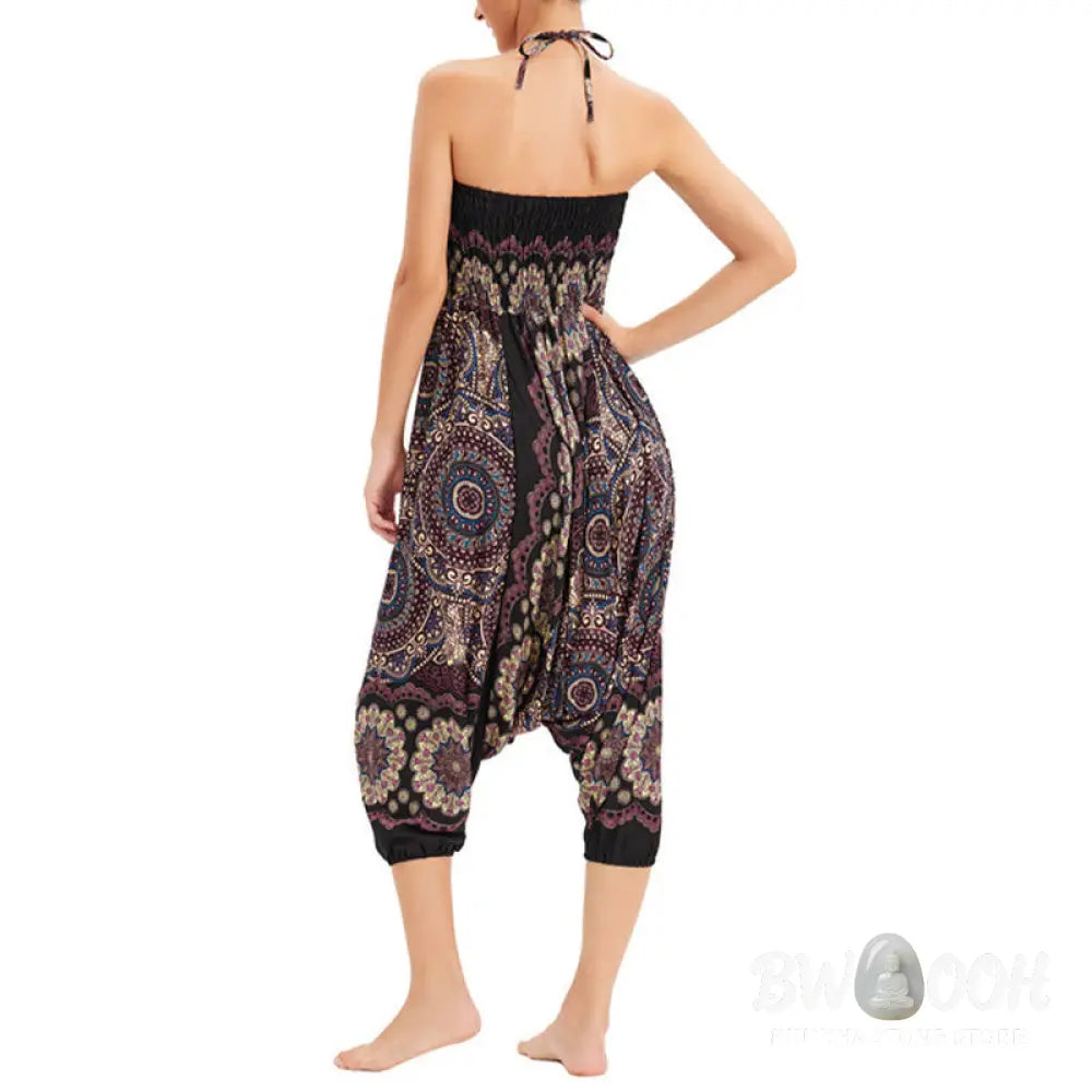 BWOOOH mandala print harem pants - Two Style Wear Mandala Flower Pattern Lo
