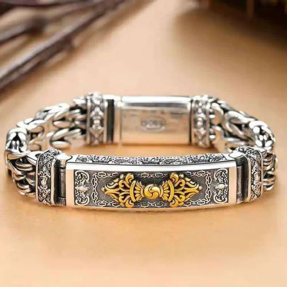 BWOOOH Vajra Dorje Twisted Braided Pattern Copper Balance Bracelet - BWOOOH - 18CM - Bracelet