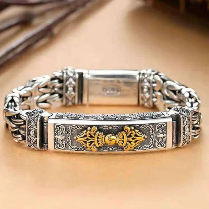 BWOOOH Vajra Dorje Twisted Braided Pattern Copper Balance Bracelet - BWOOOH - 18CM - Bracelet