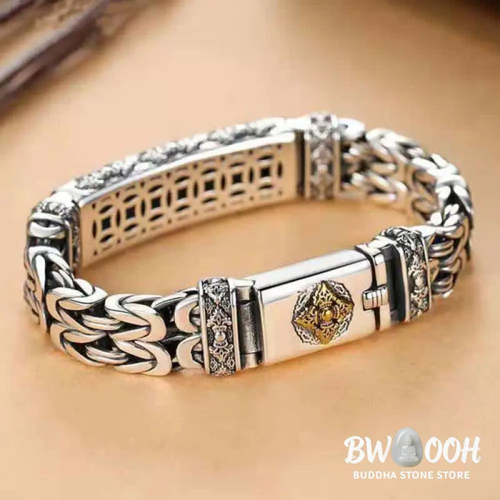 Buddha Stones Vajra Dorje Twisted Braided Pattern Copper Balance Bracelet - BWOOOH - Bracelet