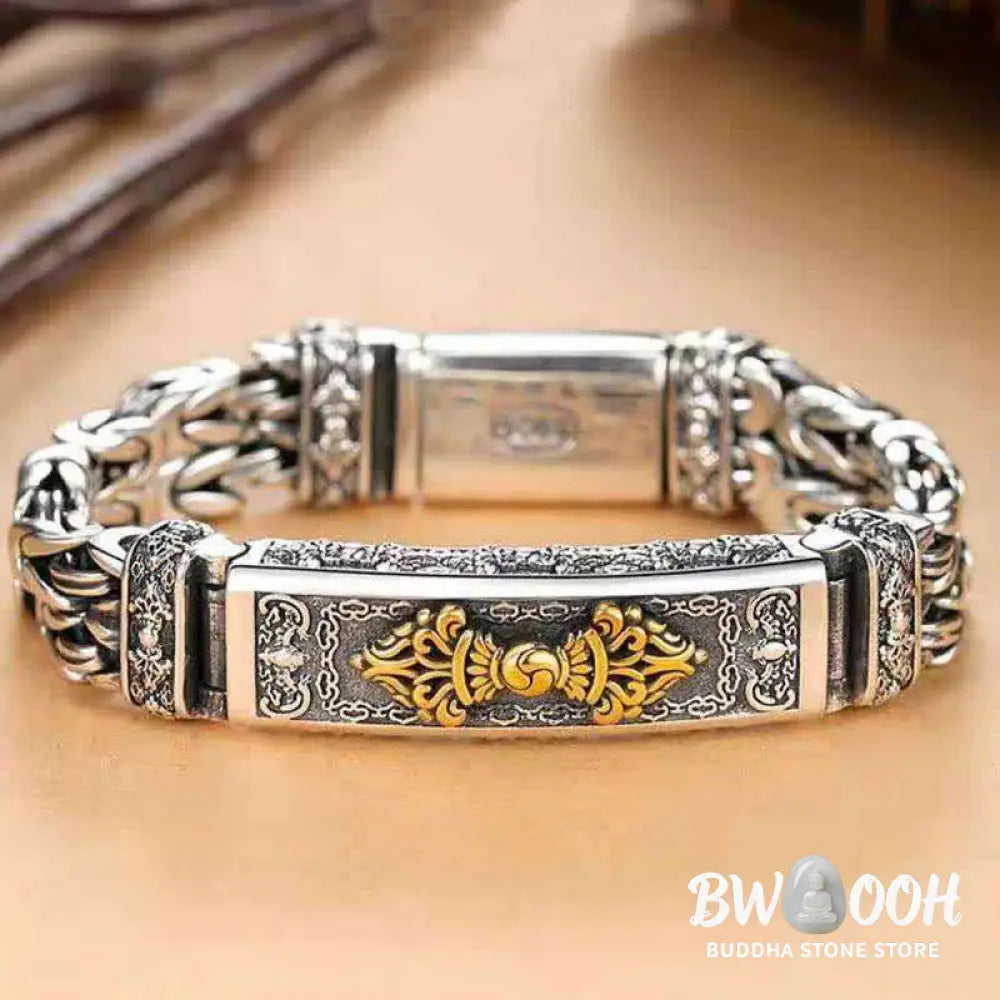 Buddha Stones Vajra Dorje Twisted Braided Pattern Copper Balance Bracelet - BWOOOH - Bracelet