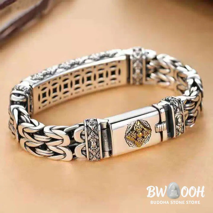 Buddha Stones Vajra Dorje Twisted Braided Pattern Copper Balance Bracelet - BWOOOH - Bracelet
