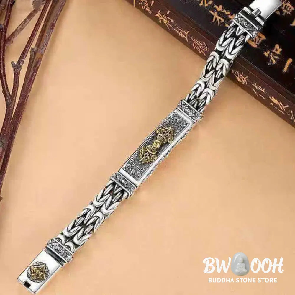 Buddha Stones Vajra Dorje Twisted Braided Pattern Copper Balance Bracelet - BWOOOH - Bracelet