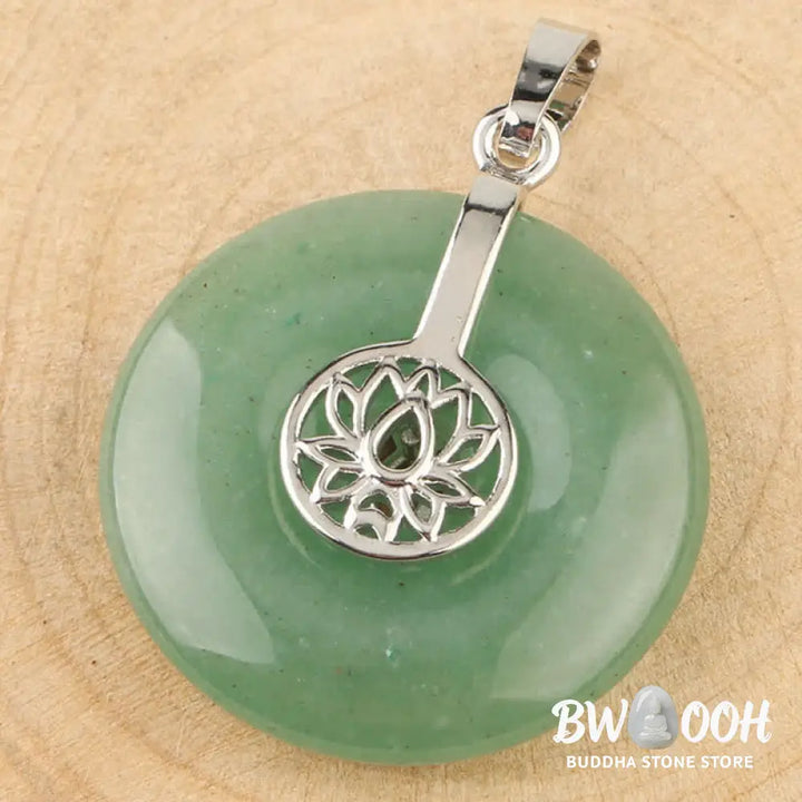 Buddha Stones Various Crystal Amethyst Pink Crystal Lotus Healing Necklace Pendant - BWOOOH - Necklaces &amp; Pendants