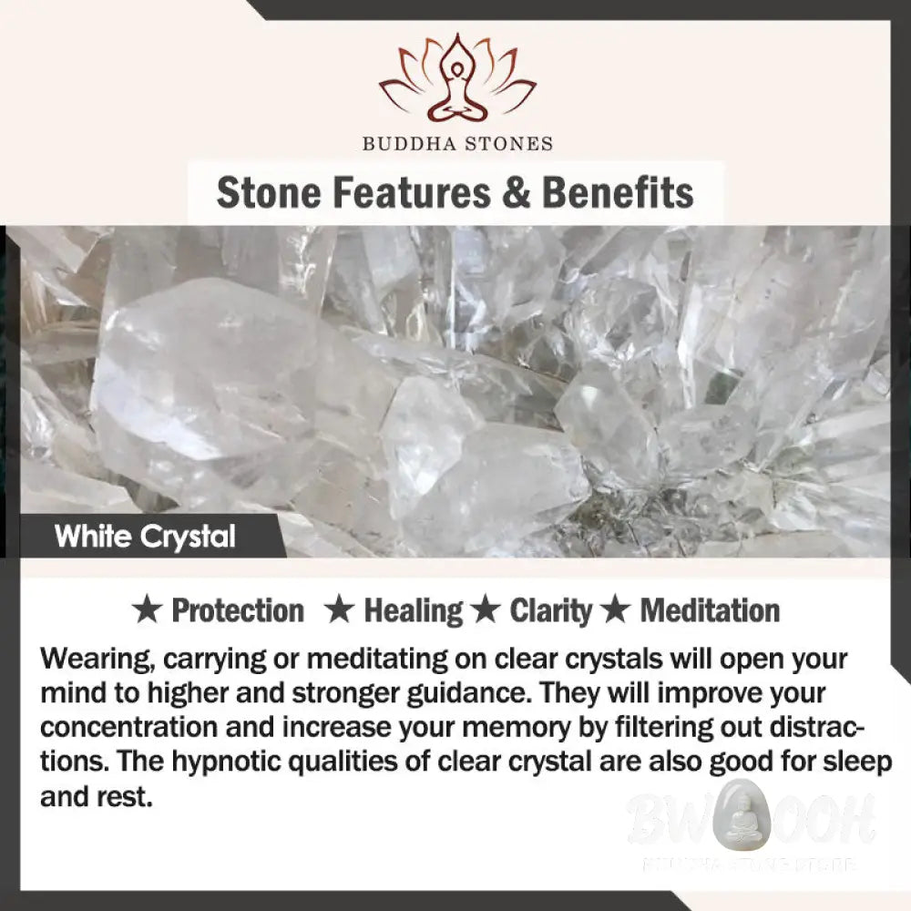 Buddha Stones Various Crystal Amethyst Pink Crystal White Crystal Citrine Buddha Carved Spiritual Healing Necklace