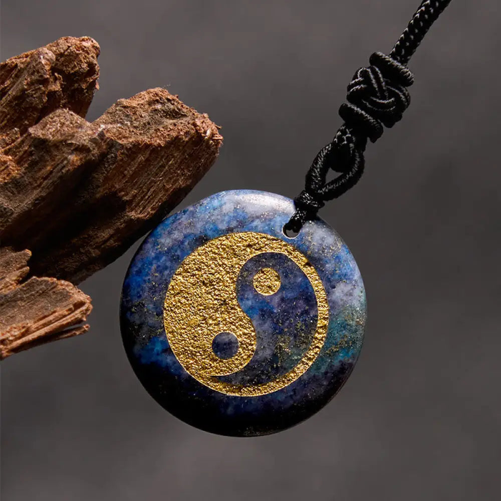 Buddha Stones Various Crystal Amethyst Tiger Eye Green Aventurine Yin Yang Spiritual Necklace Pendant - BWOOOH
