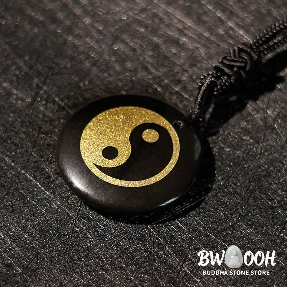 Buddha Stones Various Crystal Amethyst Tiger Eye Green Aventurine Yin Yang Spiritual Necklace Pendant - BWOOOH