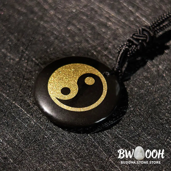 Buddha Stones Various Crystal Amethyst Tiger Eye Green Aventurine Yin Yang Spiritual Necklace Pendant - BWOOOH