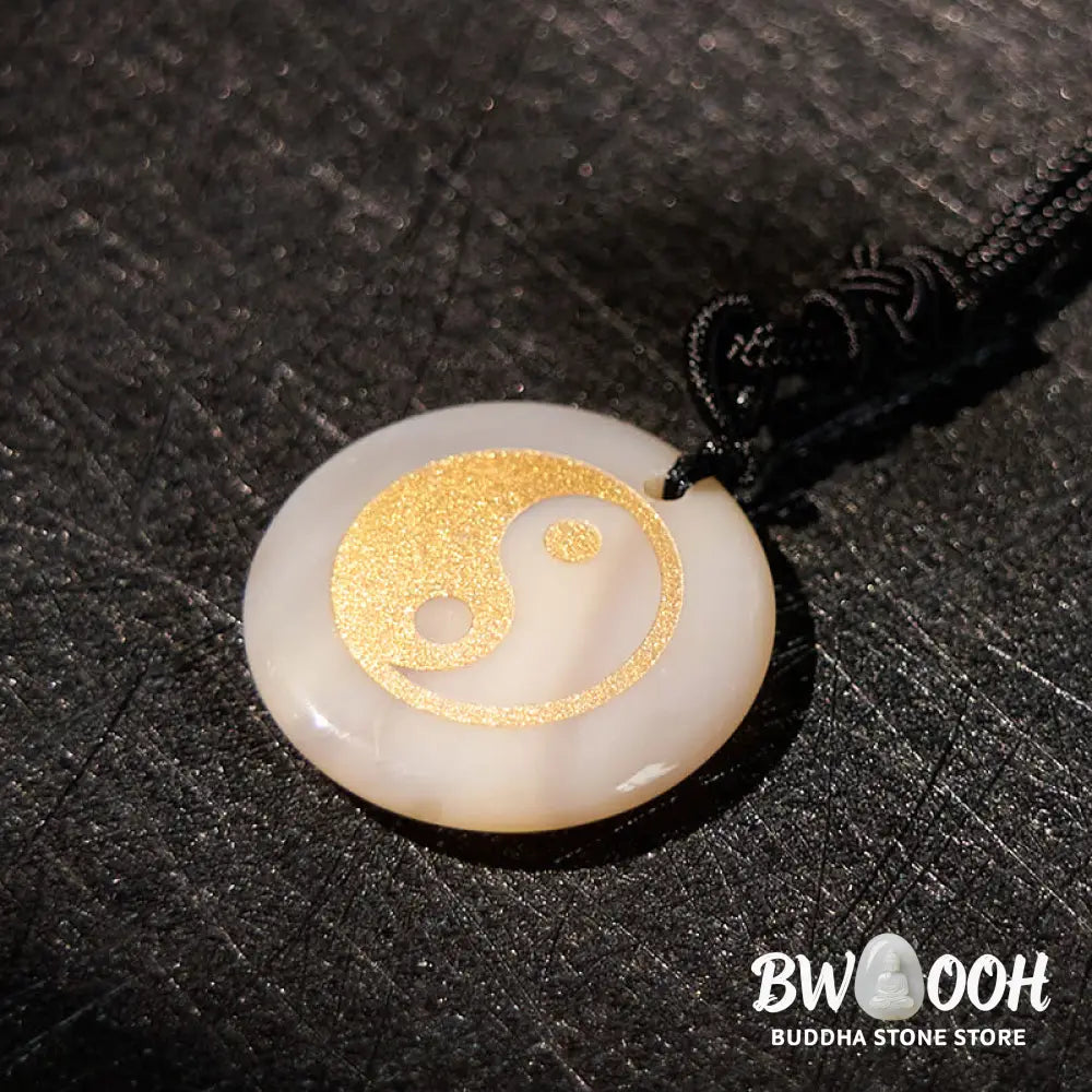 Buddha Stones Various Crystal Amethyst Tiger Eye Green Aventurine Yin Yang Spiritual Necklace Pendant - BWOOOH