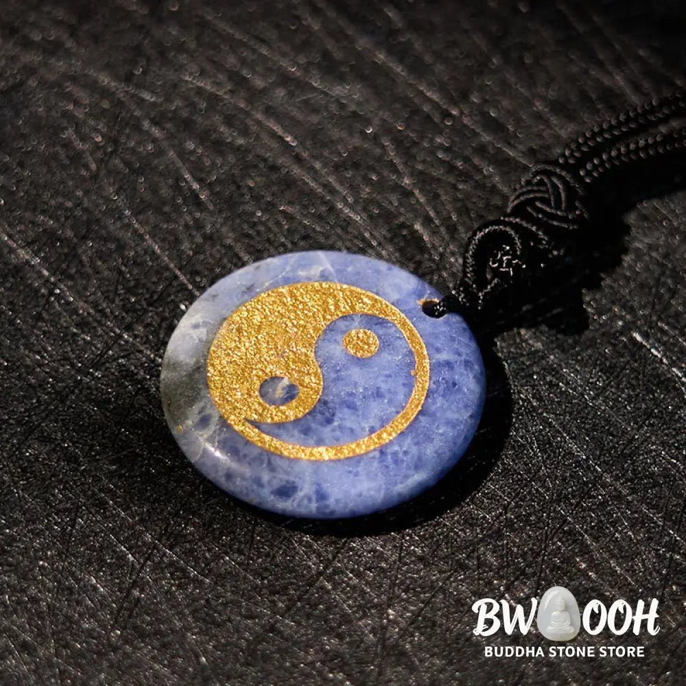 Buddha Stones Various Crystal Amethyst Tiger Eye Green Aventurine Yin Yang Spiritual Necklace Pendant - BWOOOH