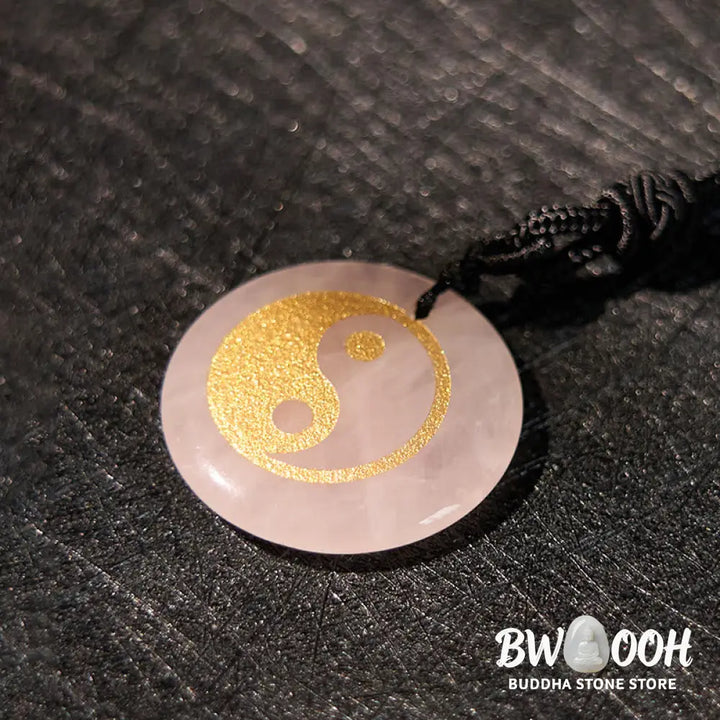 Buddha Stones Various Crystal Amethyst Tiger Eye Green Aventurine Yin Yang Spiritual Necklace Pendant - BWOOOH