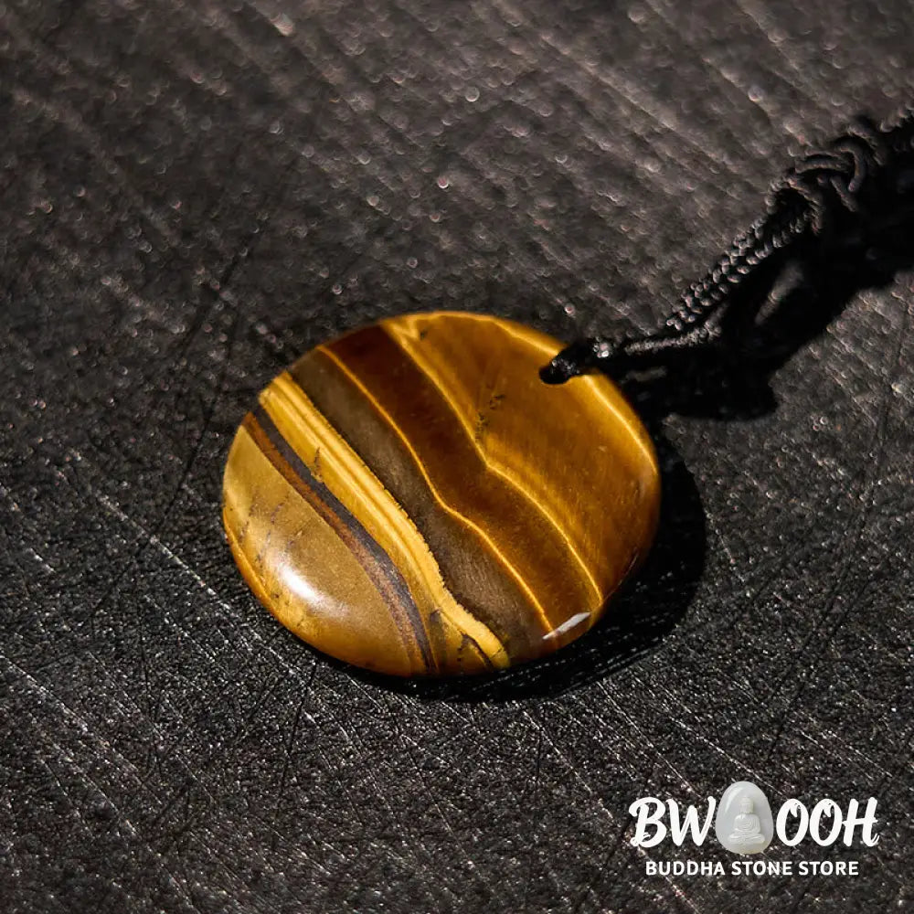 Buddha Stones Various Crystal Amethyst Tiger Eye Green Aventurine Yin Yang Spiritual Necklace Pendant - BWOOOH