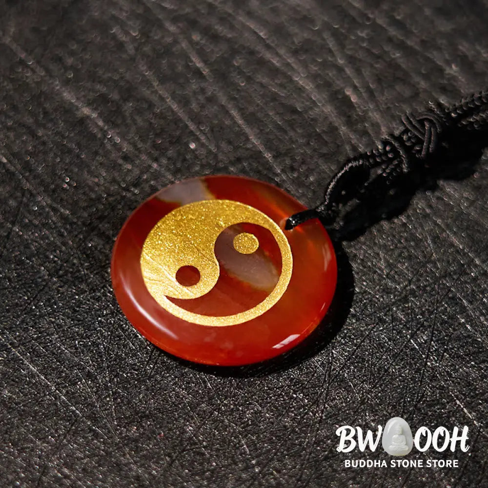 Buddha Stones Various Crystal Amethyst Tiger Eye Green Aventurine Yin Yang Spiritual Necklace Pendant - BWOOOH