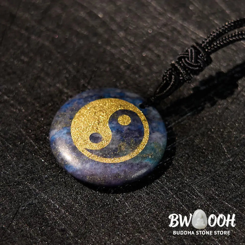 Buddha Stones Various Crystal Amethyst Tiger Eye Green Aventurine Yin Yang Spiritual Necklace Pendant - BWOOOH