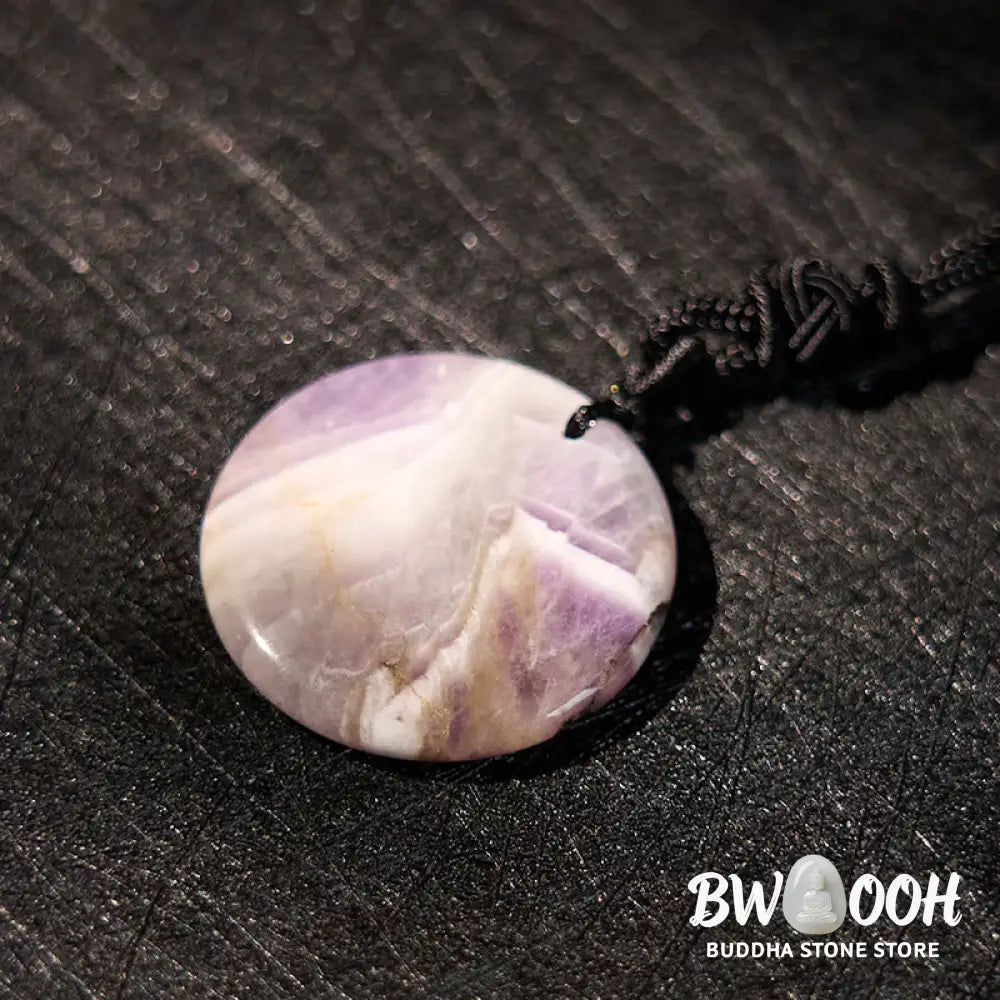 Buddha Stones Various Crystal Amethyst Tiger Eye Green Aventurine Yin Yang Spiritual Necklace Pendant - BWOOOH