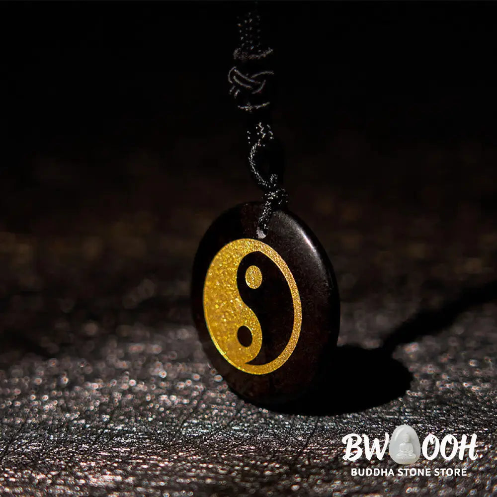 Buddha Stones Various Crystal Amethyst Tiger Eye Green Aventurine Yin Yang Spiritual Necklace Pendant - BWOOOH