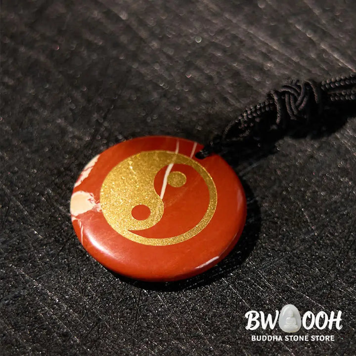 Buddha Stones Various Crystal Amethyst Tiger Eye Green Aventurine Yin Yang Spiritual Necklace Pendant - BWOOOH