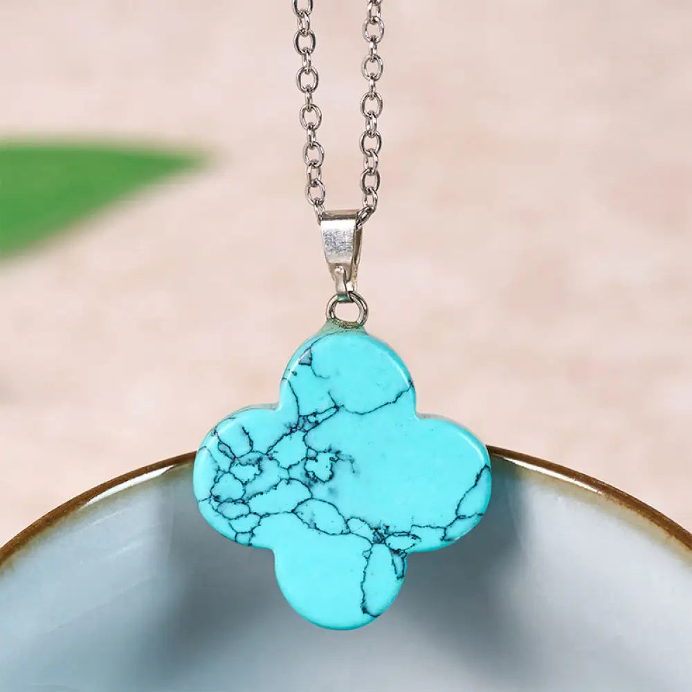 Buddha Stones Various Crystal Green Aventurine Black Obsidian Tiger Eye Plum Blossom Luck Necklace Pendant