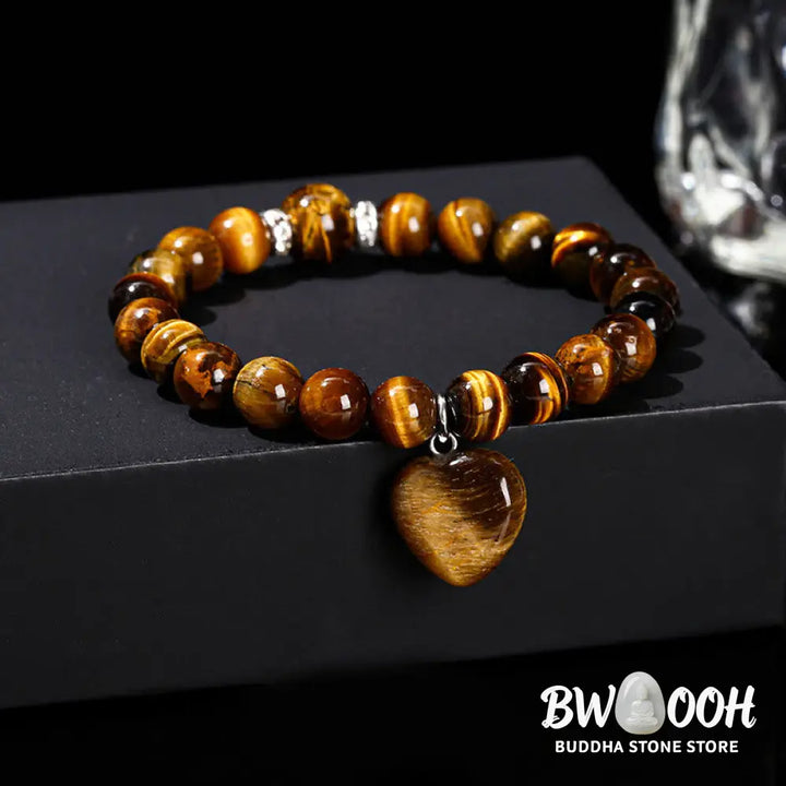 Buddha Stones Various Crystal Green Aventurine Love Heart Balance Bracelet - Bracelet