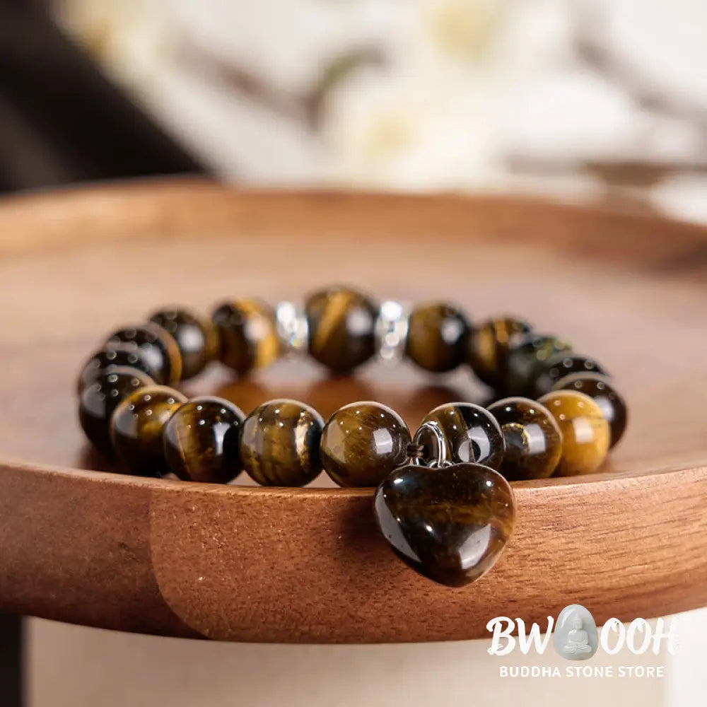Buddha Stones Various Crystal Green Aventurine Love Heart Balance Bracelet - Bracelet