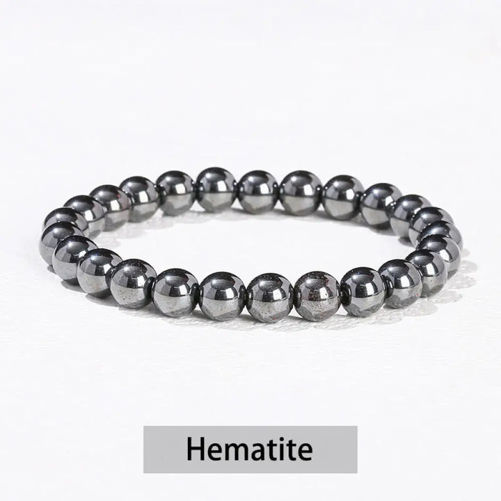 Buddha Stones Various Crystal Stone Amethyst Green Aventurine Rose Quartz Healing Bracelet - BWOOOH - Hematite
