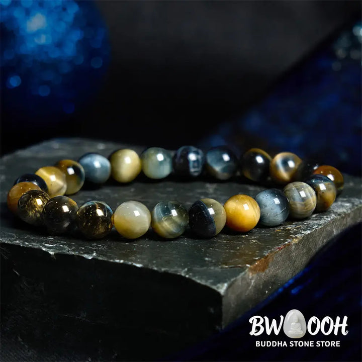 Buddha Stones Various Tiger Eye Confidence Bracelet - BWOOOH - Bracelet