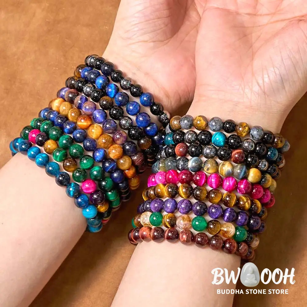 Buddha Stones Various Tiger Eye Confidence Bracelet - BWOOOH - Bracelet