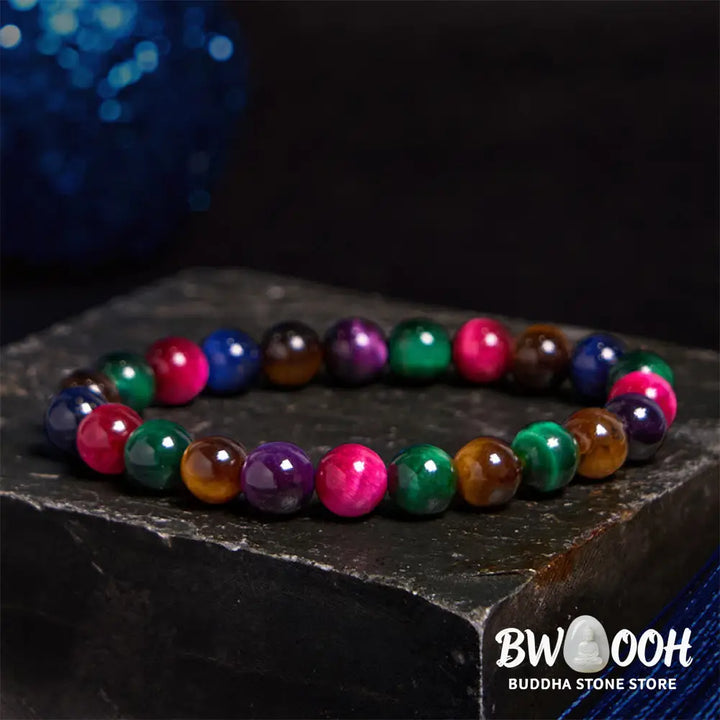 Buddha Stones Various Tiger Eye Confidence Bracelet - BWOOOH - Bracelet