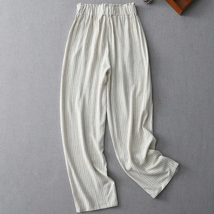BWOOOH printed wide-leg yoga pants - Vertical Striped High Waist Wide Leg Pan
