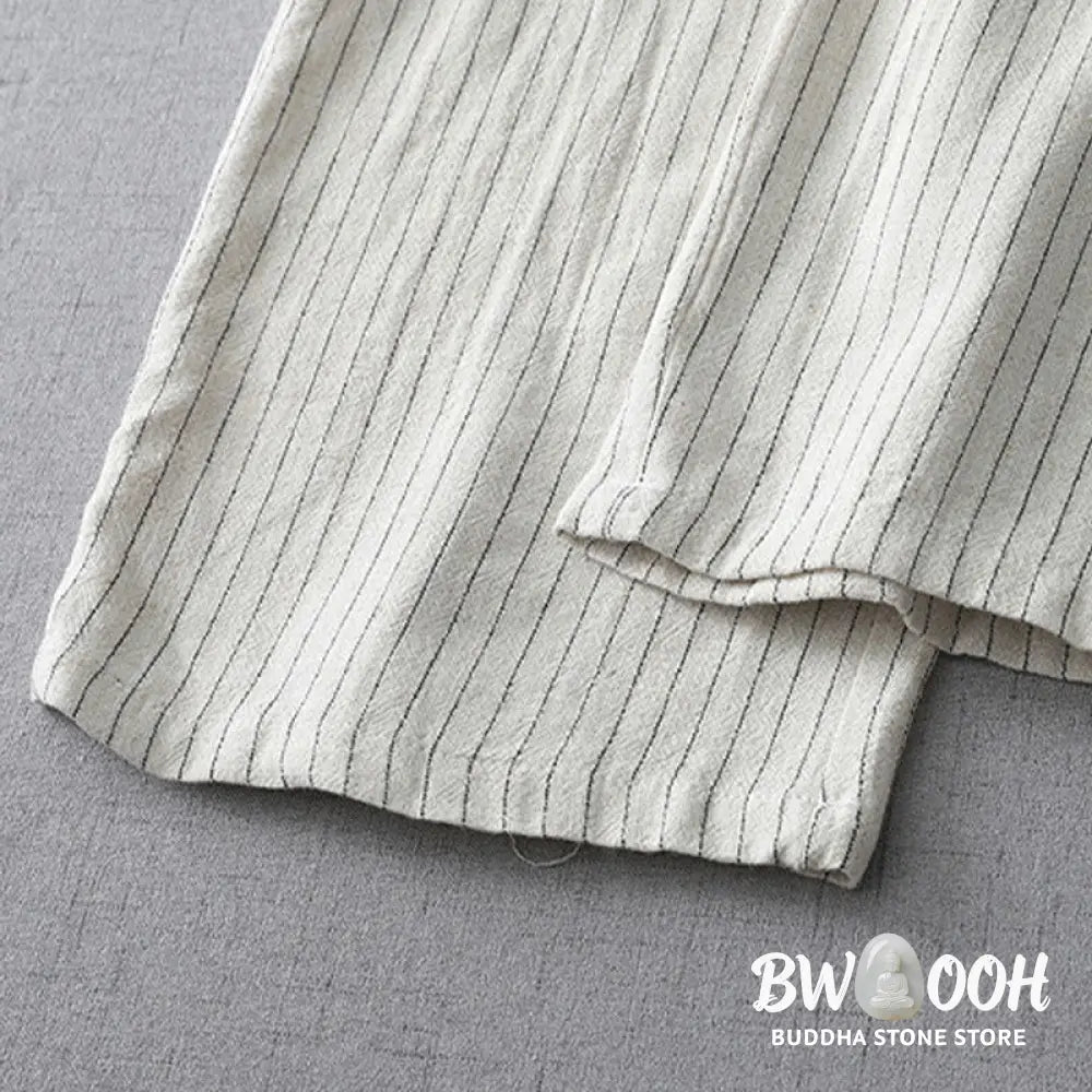 BWOOOH printed wide-leg yoga pants - Vertical Striped High Waist Wide Leg Pan