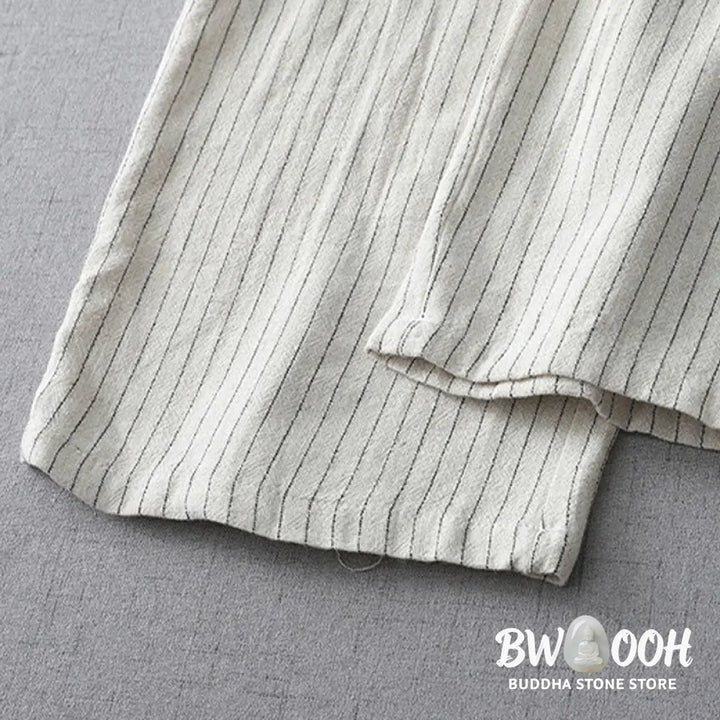 BWOOOH printed wide-leg yoga pants - Vertical Striped High Waist Wide Leg Pan