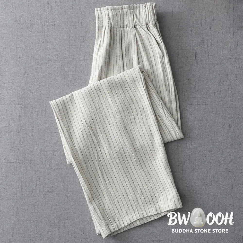 BWOOOH printed wide-leg yoga pants - Vertical Striped High Waist Wide Leg Pan