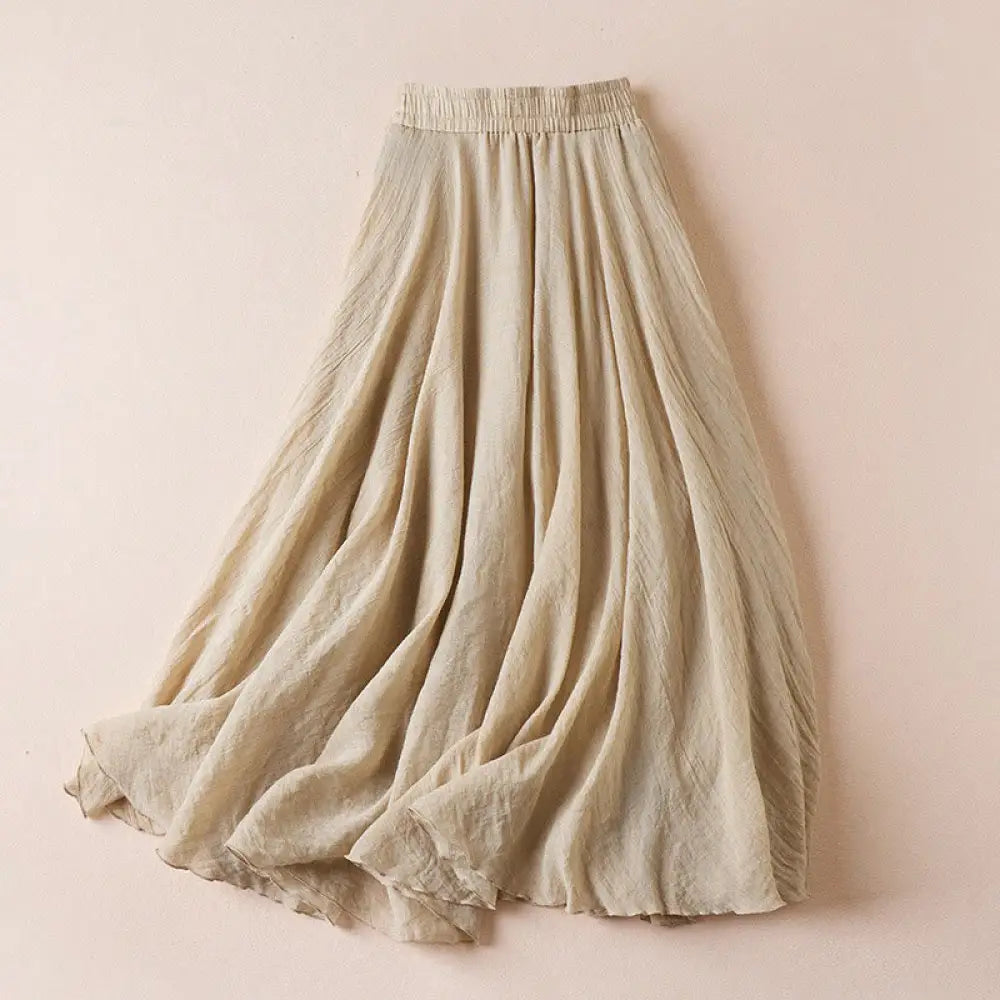 BWOOOH Vintage Casual Pure Color High Waist Cotton Women'