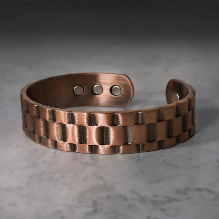 BWOOOH Vintage Copper Balance Cuff Bracelet - Rose Gold - Bracelet Bangle