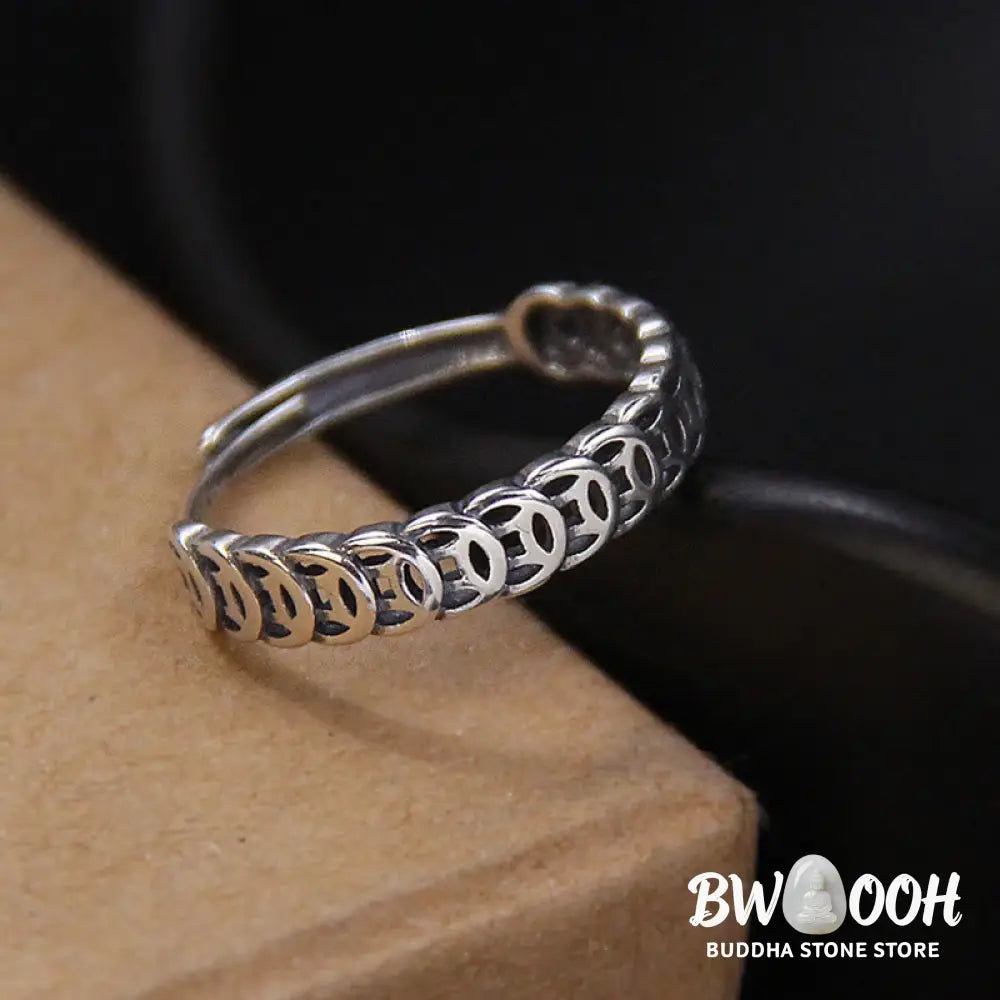 Buddha Stones Vintage Copper Coin Design Luck Adjustable Ring - BWOOOH - Ring