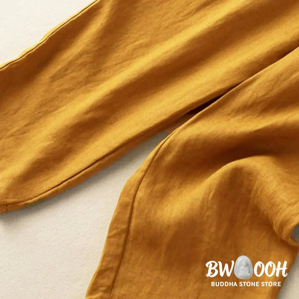 BWOOOH printed harem pants - Vintage Embroidery Elastic Waist Capri H