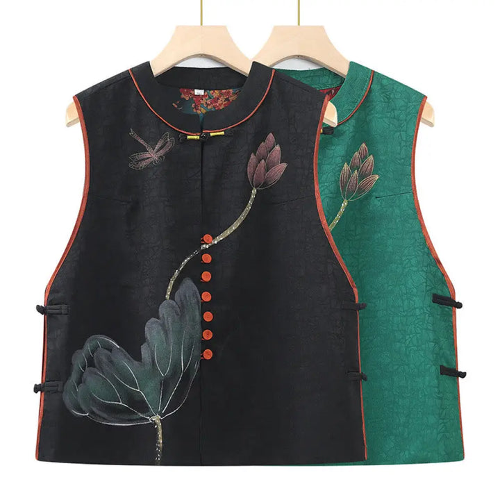 BWOOOH Vintage Embroidery Jacquard Weave Flower Pattern V