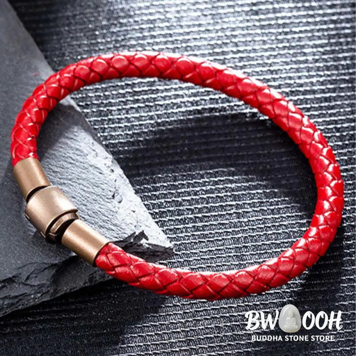 Buddha Stones Vintage Leather Rope Luck Braid String Bracelet - BWOOOH - Bracelet
